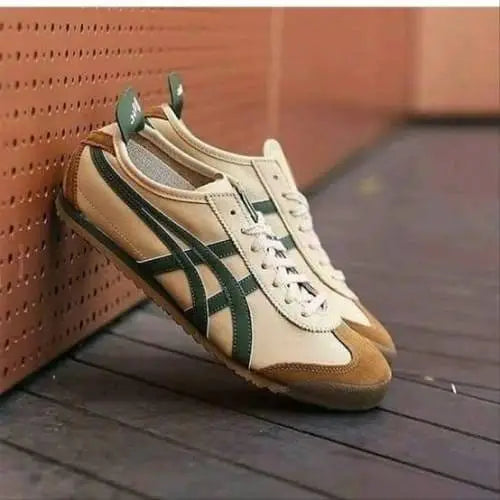 Onitsuk_a Tiger Mexico 66 Beige Grass Green Mens 7A Premium Quality D-1783