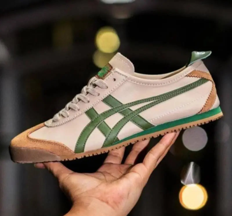 Onitsuk_a Tiger Mexico 66 Beige Grass Green Mens 7A Premium Quality D-1783