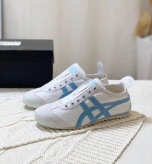 Onitsuk_a Tiger Mexico 66 Slip-On Light Blue White Girls 7A Premium (D-1747)