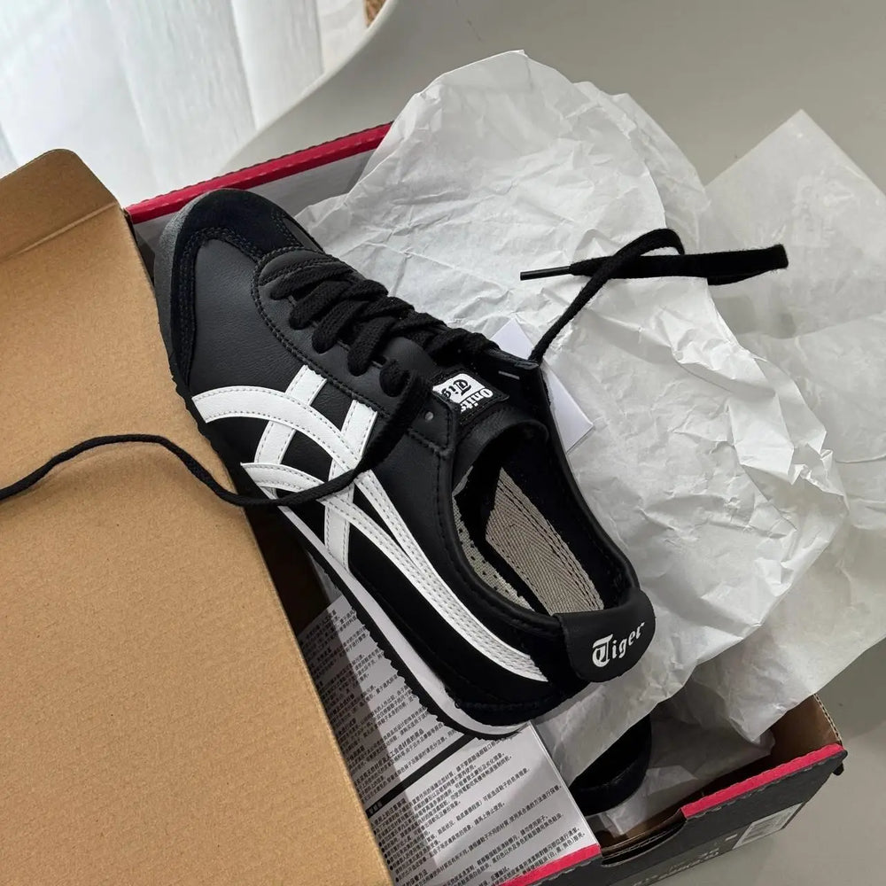 Onitsuk_a Tiger Mexico 66 Black White Mens 7A Premium D-1837