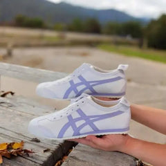 Onitsuk_a Tiger Mexico 66 Slip-On White Purple Girls First Copy Sneakers D-1846