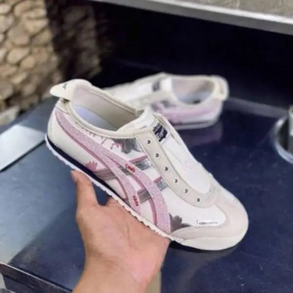 Onitsuk_a Tiger x Panda Prank Pink Slip-On 7A Premium Full Accessories (D-1790)