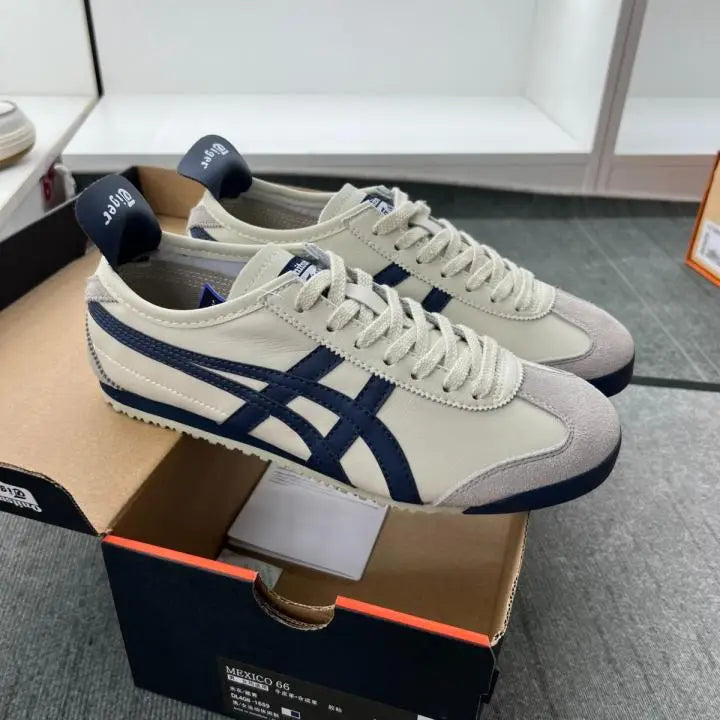 Onitsuka Tiger Mexico 66 Birch Peacoat for Girls 7A Premium Quality D-1999