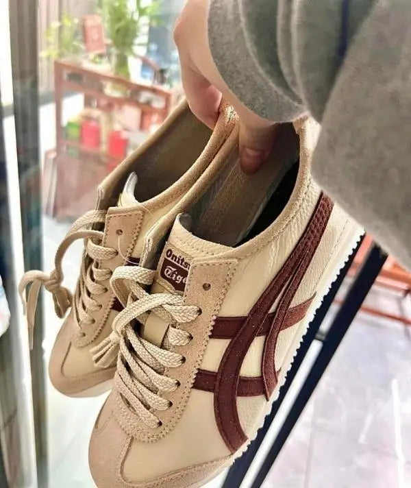Onitsuk_a Tiger Mexico 66 Cream Coffee Mens 7A Premium First Copy D-1853