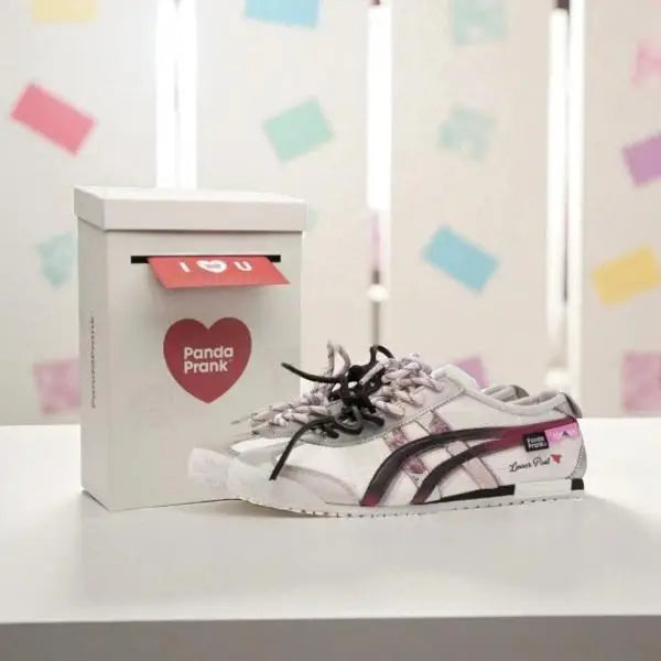 Onitsuk_a Tiger Mexico 66 Panda Prank - WhitePink Girls Premium Replica Sneakers (D-1993)