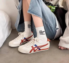 Onitsuk_a Tiger Mexico 66 Birch Rust Red Girls First Copy Sneakers D-1856