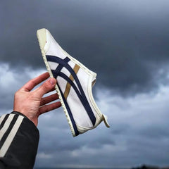 Onitsuk_a Tiger Mexico 66 Slip-On Beige Navy Blue Girls Premium First Copy D-1860