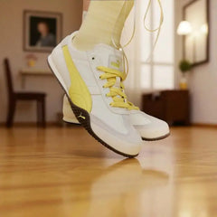 Pum_a Bella UT Canvas - WhiteYellow Girls Premium First Copy Sneakers D-1974