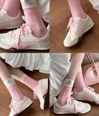 Pum_a Bella UT Canvas White Pink for Girls 7A Premium Quality D-1973
