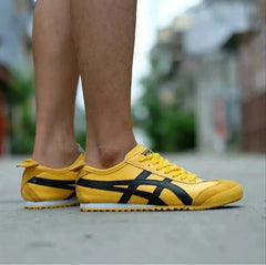 Onitsuk_a Tiger Mexico 66 Yellow Black Mens First Copy Iconic Sneakers D-1871