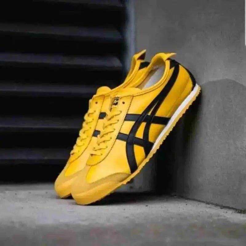 Onitsuk_a Tiger Mexico 66 Yellow Black Mens First Copy Iconic Sneakers D-1871