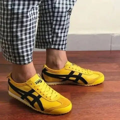 Onitsuk_a Tiger Mexico 66 Yellow Black Mens First Copy Iconic Sneakers D-1871