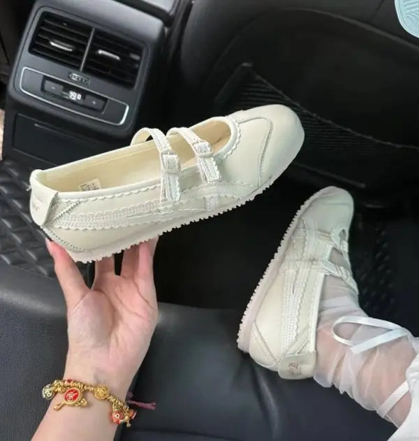 Onitsuk_a Tiger Mexico 66 ballerina - ivory cream girls premium first copy D-1970