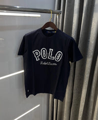 Ralph Lauren Navy Blue Logo Work Premium T-Shirt