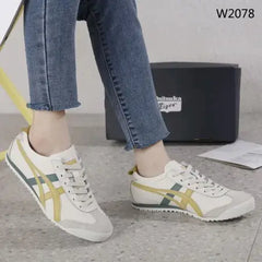 Onitsuk_a Tiger Mexico 66 whiteyellowgreen mens premium first copy D-1961