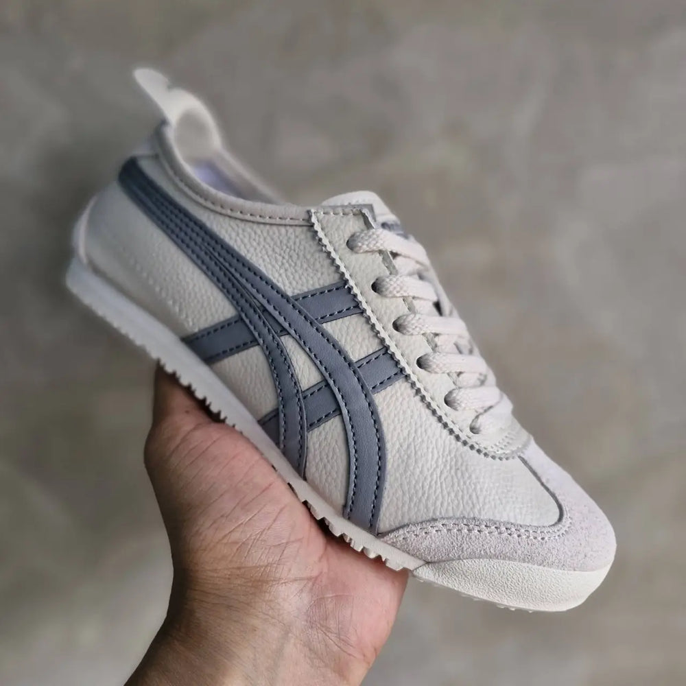 Onitsuk_a Tiger Mexico 66 Beige Cream Grey Mens Premium First Copy Sneakers D-1960
