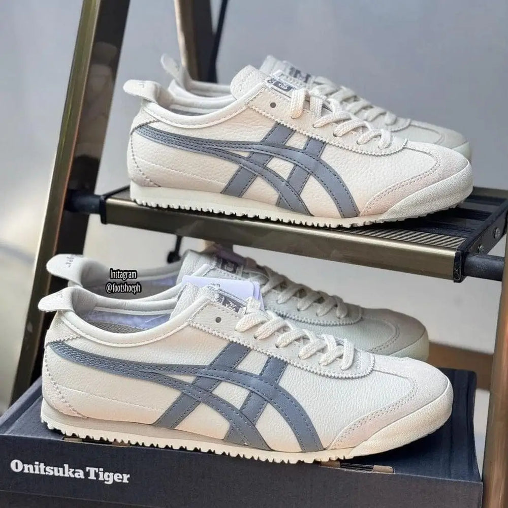 Onitsuk_a Tiger Mexico 66 Beige Cream Grey Mens Premium First Copy Sneakers D-1960