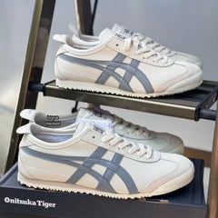 Onitsuk_a Tiger Mexico 66 Beige Cream Grey Mens Premium First Copy Sneakers D-1960