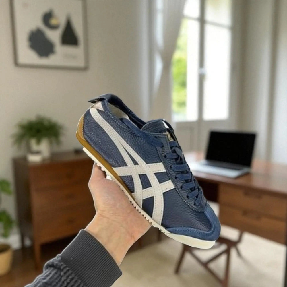 Onitsuk_a Tiger Mexico 66 Iron NavyBirch Girls Premium First Copy Sneakers D-1957