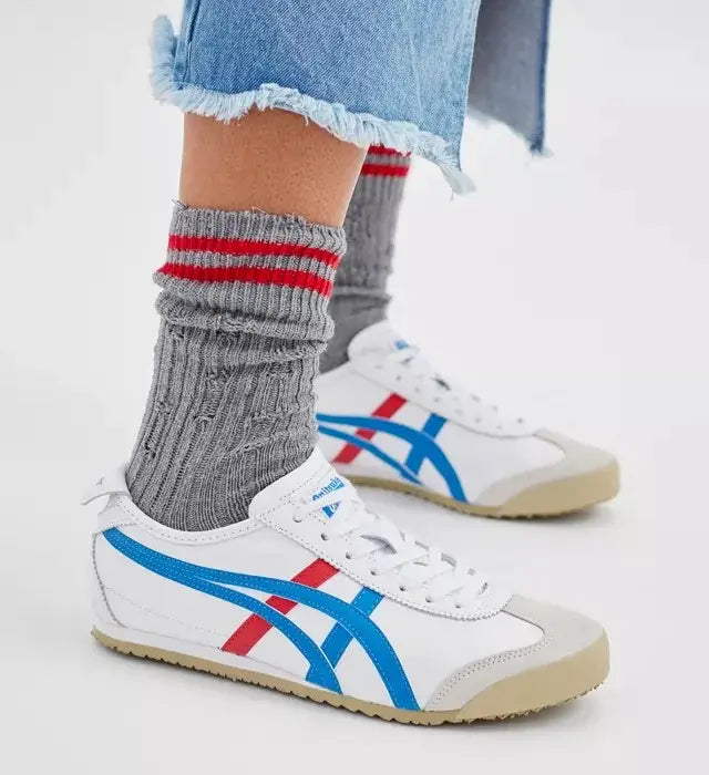 Onitsuk_a Tiger Mexico 66 WhiteBlueRed Girls Premium First Copy Sneakers D-1956