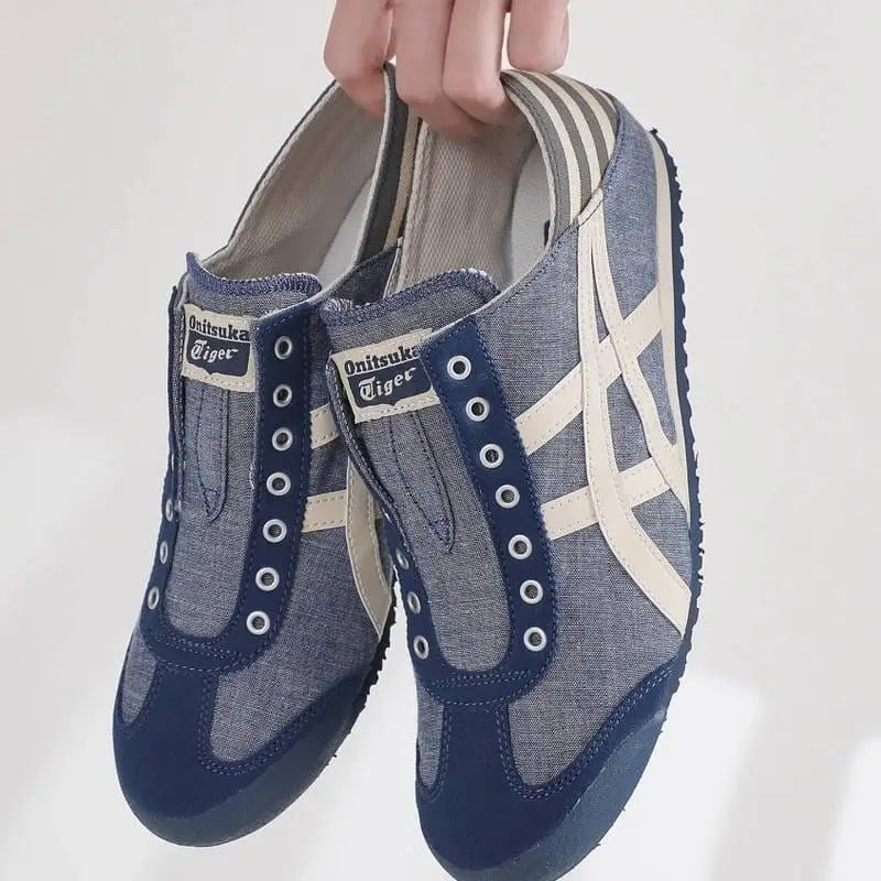Onitsuk_a Tiger Mexico 66 Paraty Blue Mens Slip On First Copy Sneakers D-1955