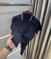 Arman i Exchange Navy Blue Logo Work Premium Polo T-Shirt