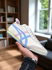 Onitsuk_a Tiger Mexico 66 WhiteBluePink Girls Premium First Copy Sneakers D-1953