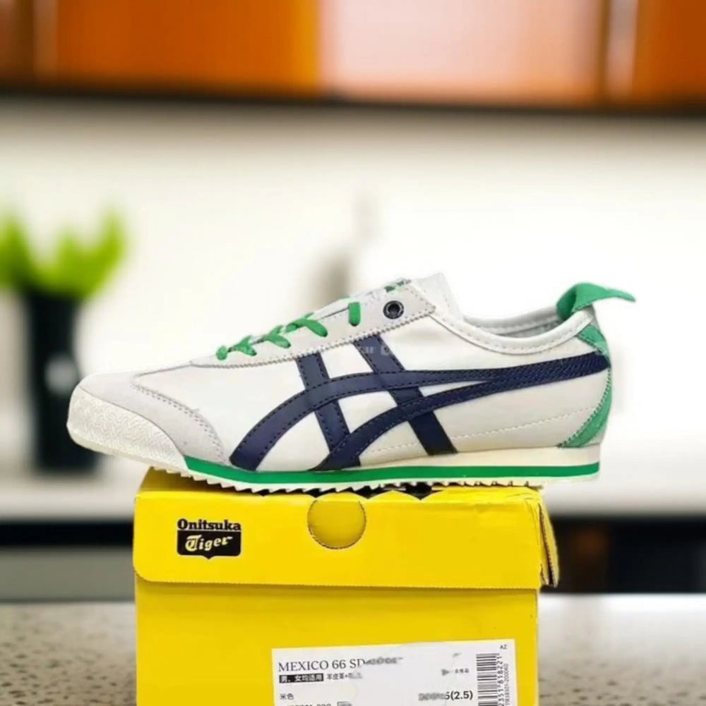 Onitsuk_a Tiger Mexico 66 SD Birch Peacoat Green 7A Premium Sneakers D-1939
