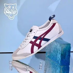 Onitsuk_a Tiger Mexico 66 White Dried BerryBlue Mens Premium First Copy D-1914