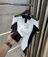 Burberr y White Embroidery Logo Premium Classic Polo T-Shirt