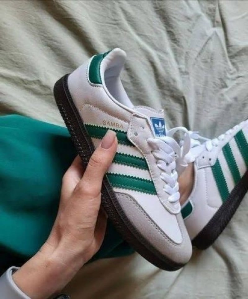 Adidass SAMBA WHITE GREEN WOMENS FI