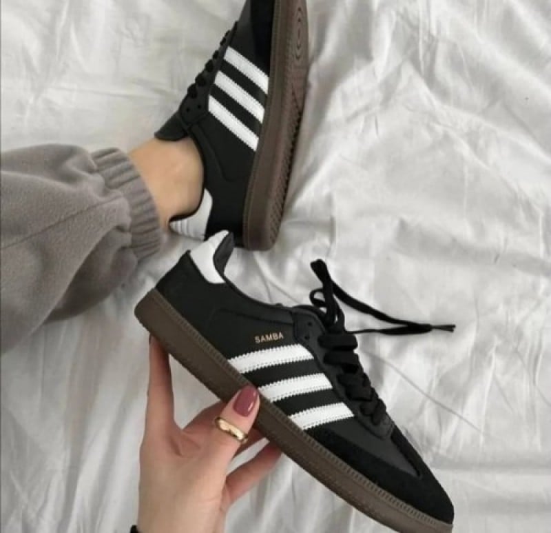 Adidass Samba Leather Full Black Wo