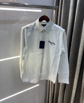 Tommy Hilfiger Sky Blue Embroidery Logo Work Premium Shirt