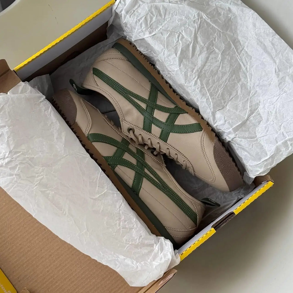 Onitsuka Tiger Mexico 66 SD Beige Green 7A Premium Sneakers D-2078