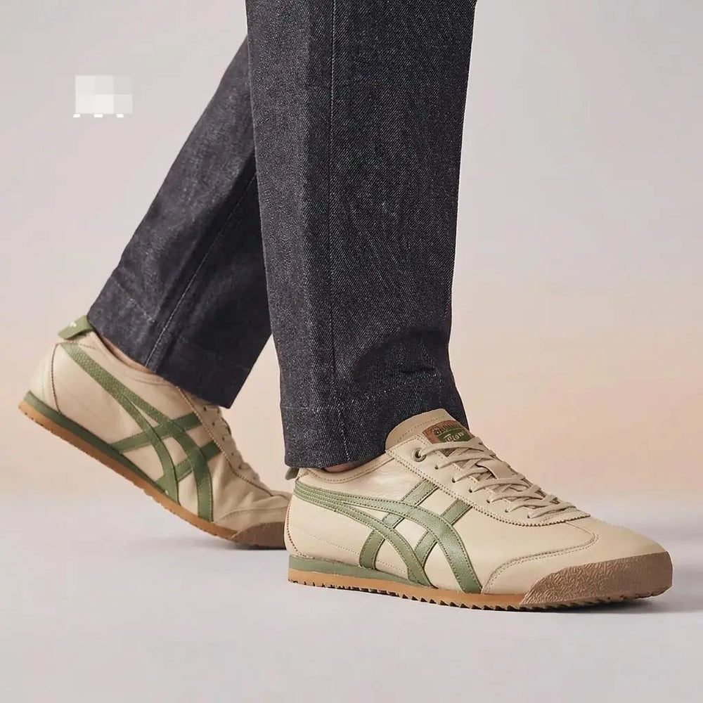 Onitsuka Tiger Mexico 66 SD Beige Green 7A Premium Sneakers D-2078
