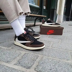 Travis scott x Air Jordan 1 Low OG DARK MOCHA Suede Quality Surplus Semi UA