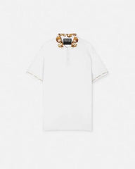 Versace Couture White Logo Work Imported Polo T-Shirt