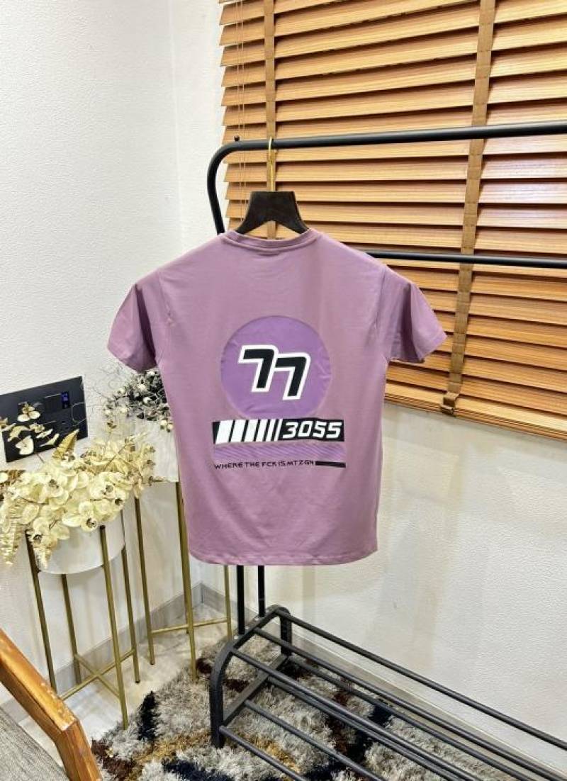 Bos_s Cotton Elastane Printed Premium Crew Neck T-shirt With Brand Box