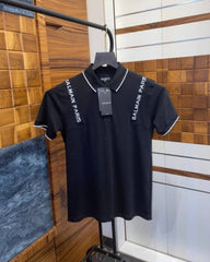 Balmai_n Paris Logo Strap Premium Polo T-shirt