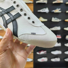 Onitsuk_a Tiger Mexico 66 Slip-On WhiteBlack Love Home Mens First Copy D-1926