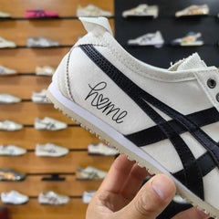 Onitsuk_a Tiger Mexico 66 Slip-On WhiteBlack Love Home Mens First Copy D-1926