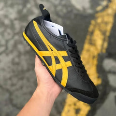 Onitsuka Tiger Mexico 66 BlackYellow Mens Premium First Copy Sneakers D-1911