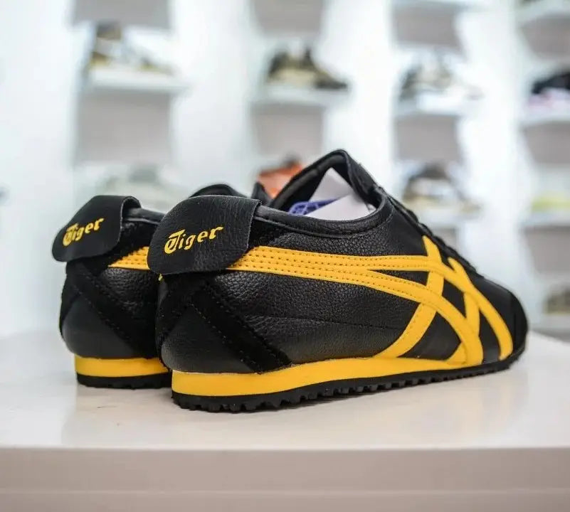 Onitsuka Tiger Mexico 66 BlackYellow Mens Premium First Copy Sneakers D-1911