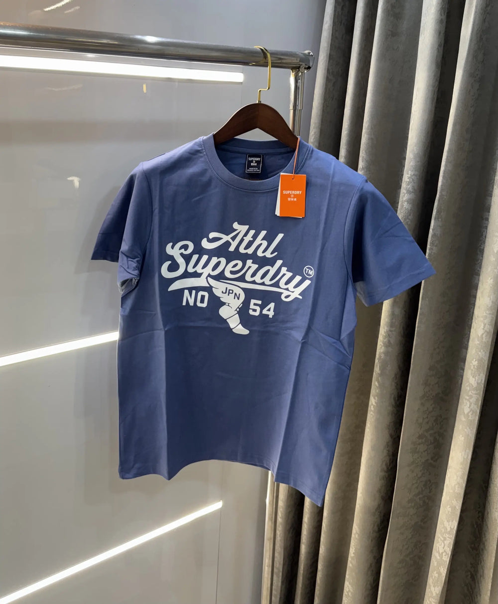 Superdry Blue Logo Print Premium T-shirt