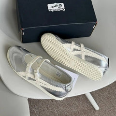 Onitsuka Tiger Mexico 66 TGRS Silver Cream 7A Premium Ladies Sneakers D-2092