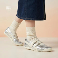 Onitsuka Tiger Mexico 66 TGRS Silver Cream 7A Premium Ladies Sneakers D-2092