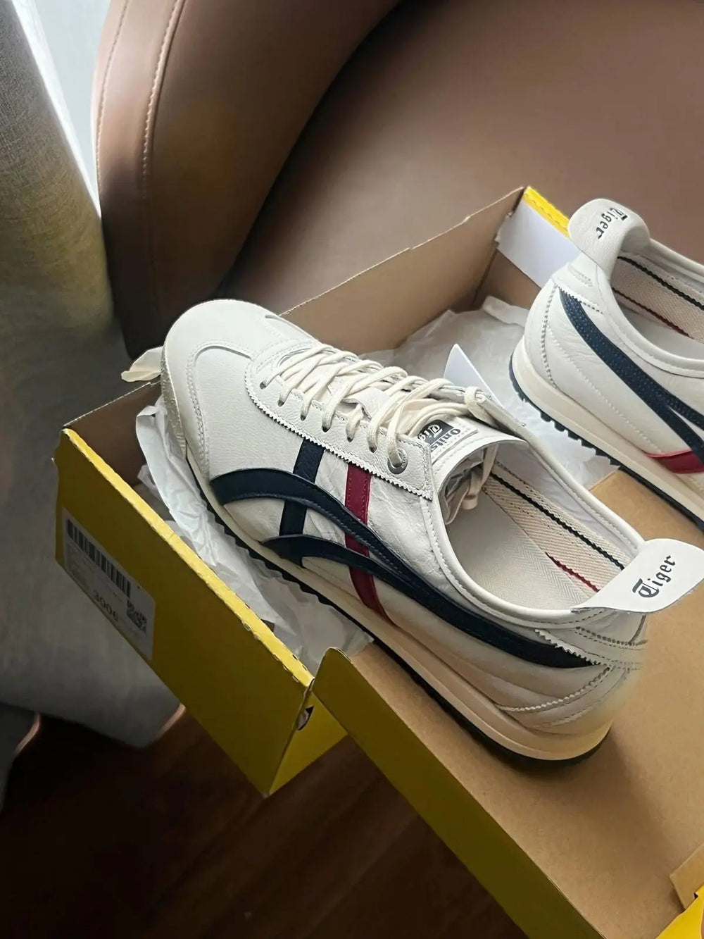 Onitsuka Tiger Mexico 66 SD Cream Peacoat 7A Premium Mens Sneakers D-2098