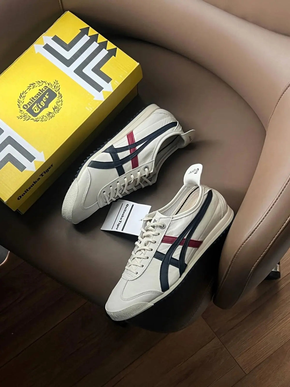 Onitsuka Tiger Mexico 66 SD Cream Peacoat 7A Premium Mens Sneakers D-2098