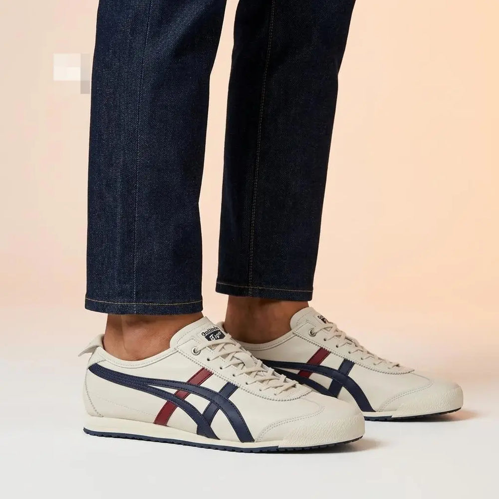 Onitsuka Tiger Mexico 66 SD Cream Peacoat 7A Premium Mens Sneakers D-2098