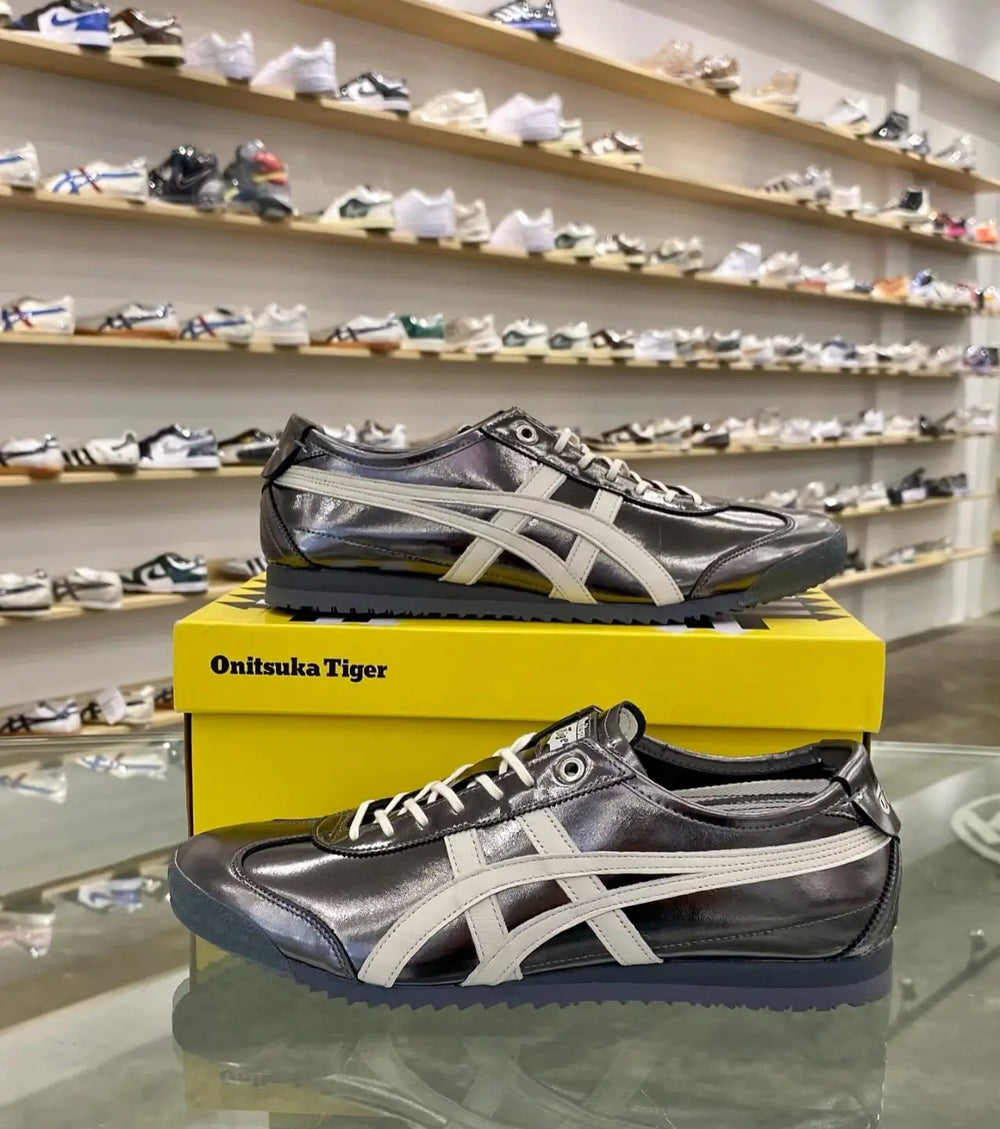 Onitsuka Tiger Mexico 66 SD Metallic Series Metropolis Cream 7A Premium Mens Sneakers D-2099